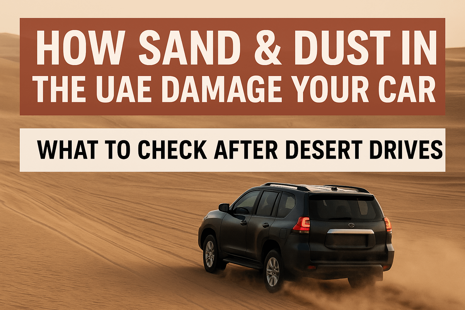 Sand Damage to Cars UAE – What to Check After Desert Drives